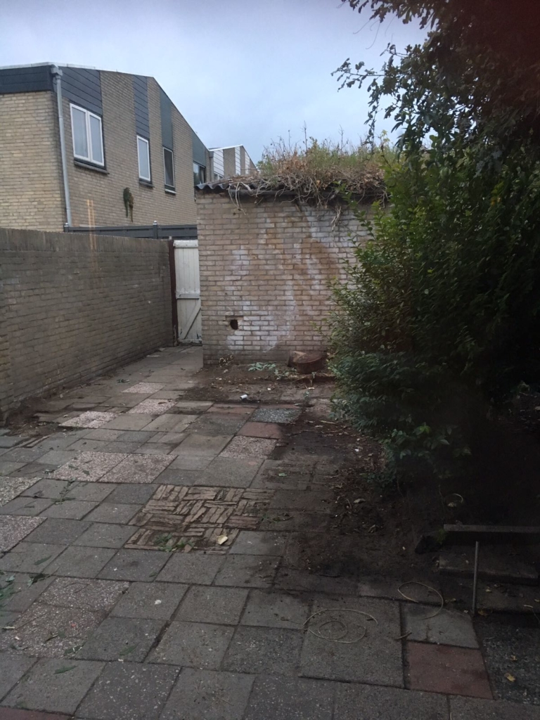 renovatie tuin overkapping